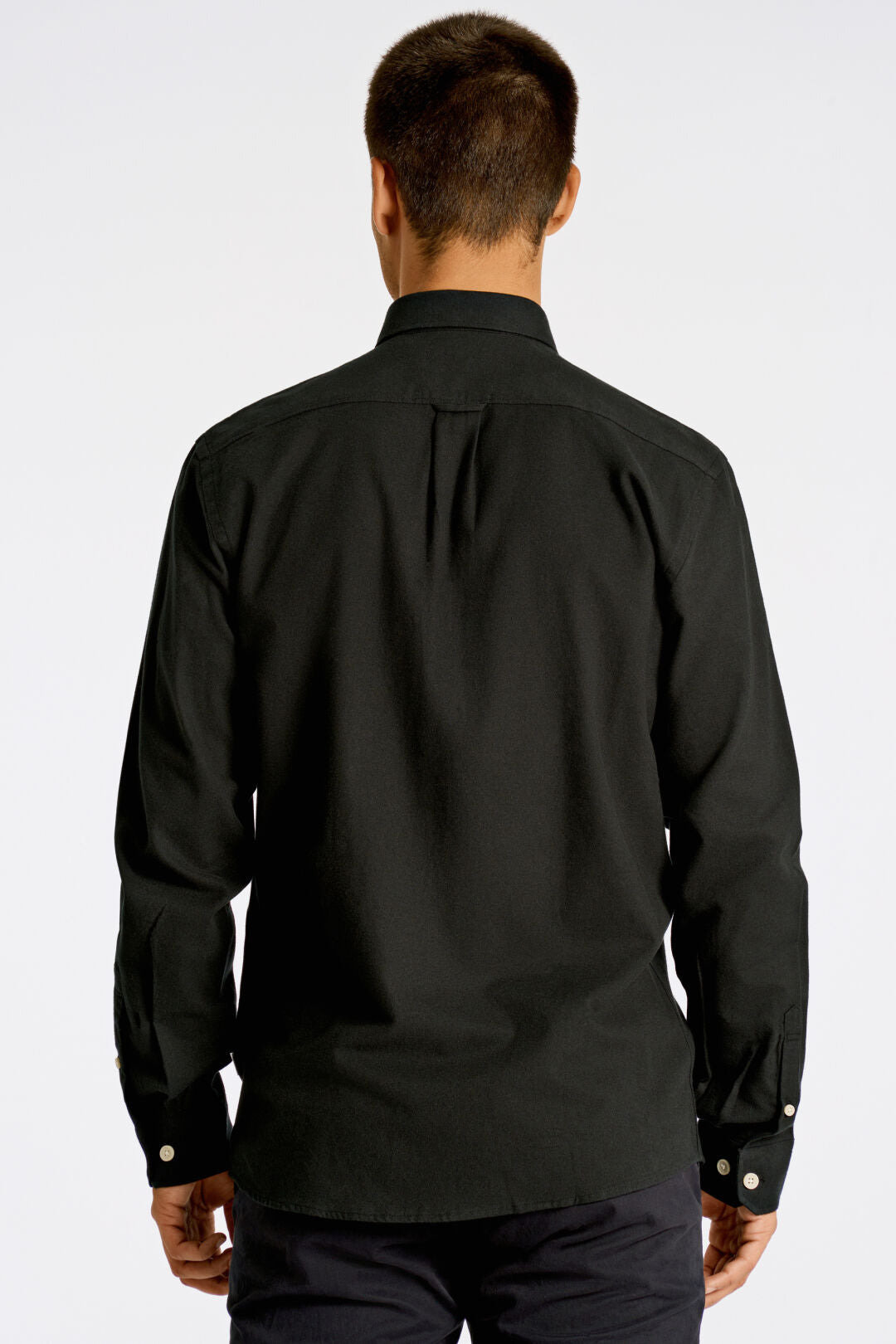 Melange brushed shirt Black