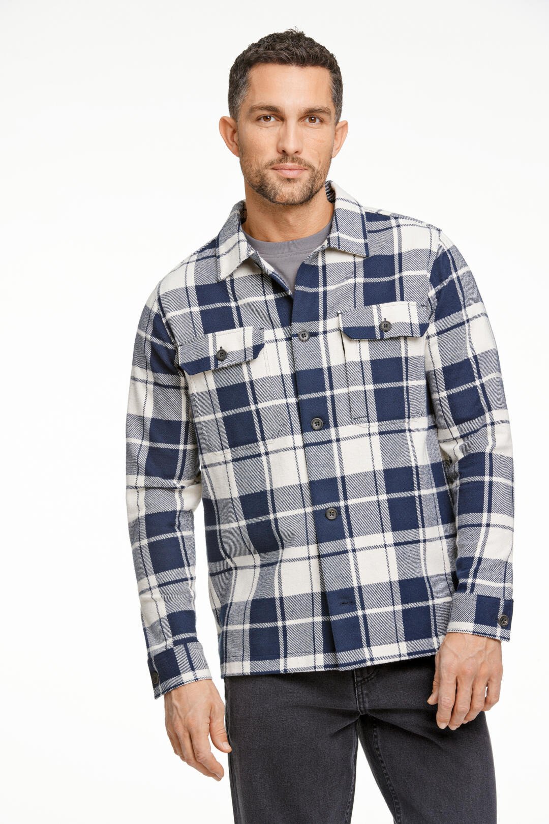 Checked overshirt