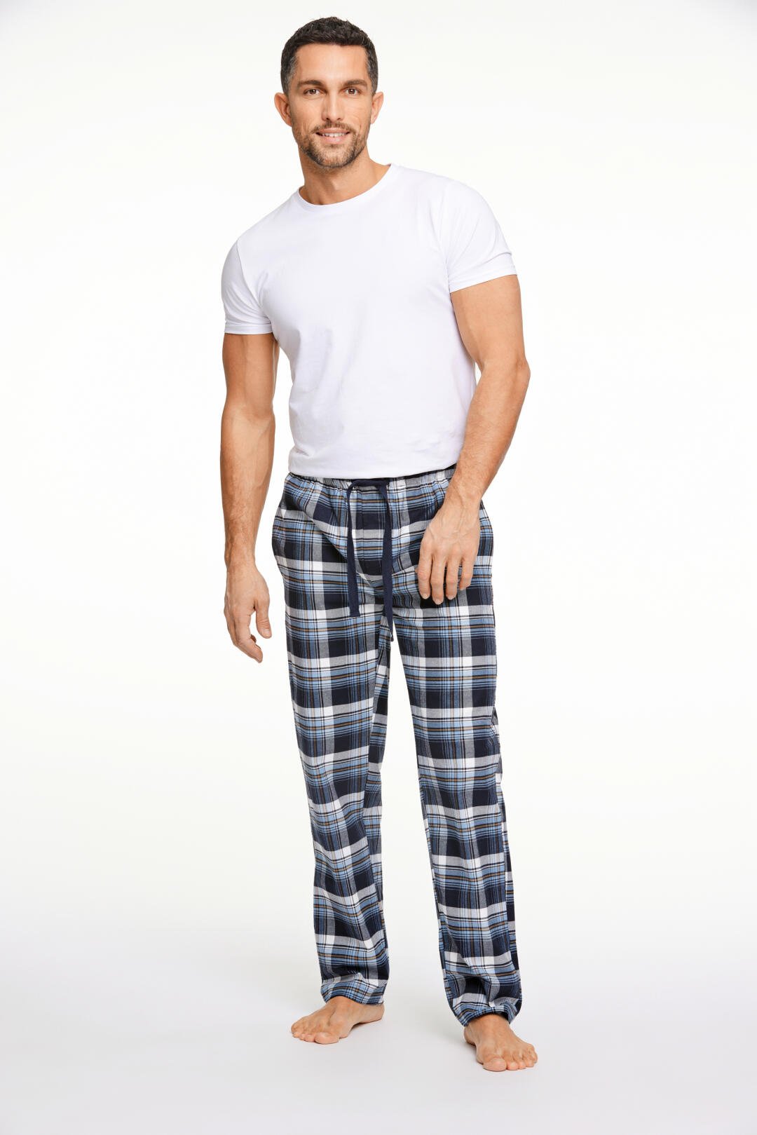 Checked pyjama pants