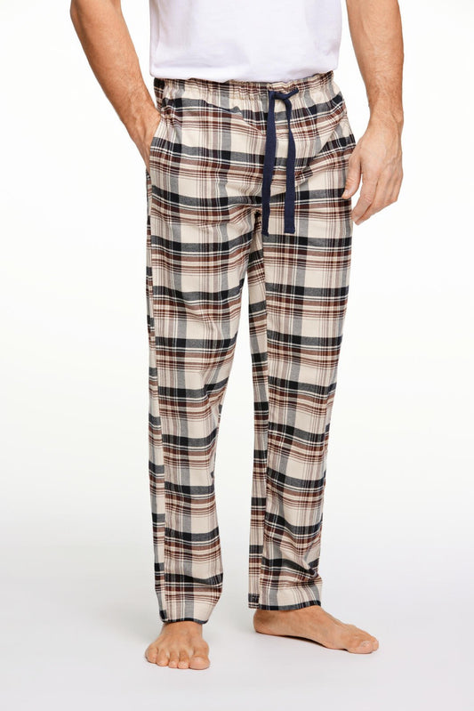 Checked pyjama pants burgundy