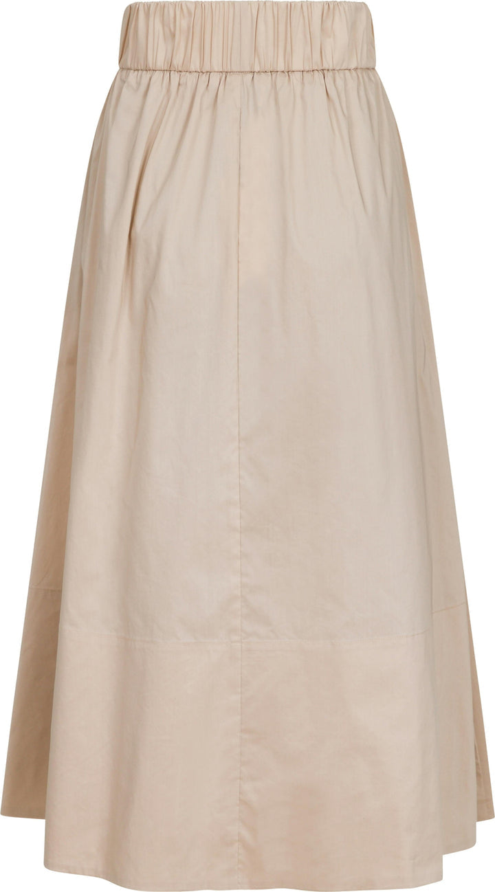 Yara poplin skirt Dark sand