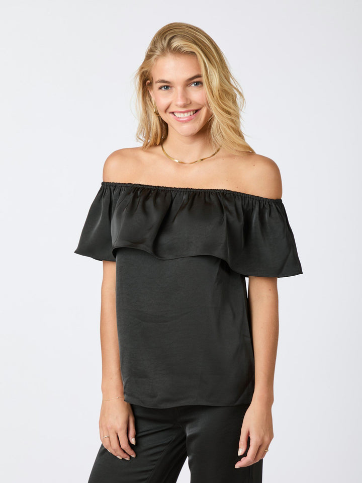 Kris heavy sateen top