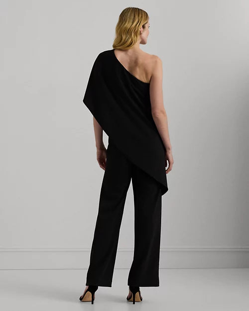 One shoulder jumpsuit black