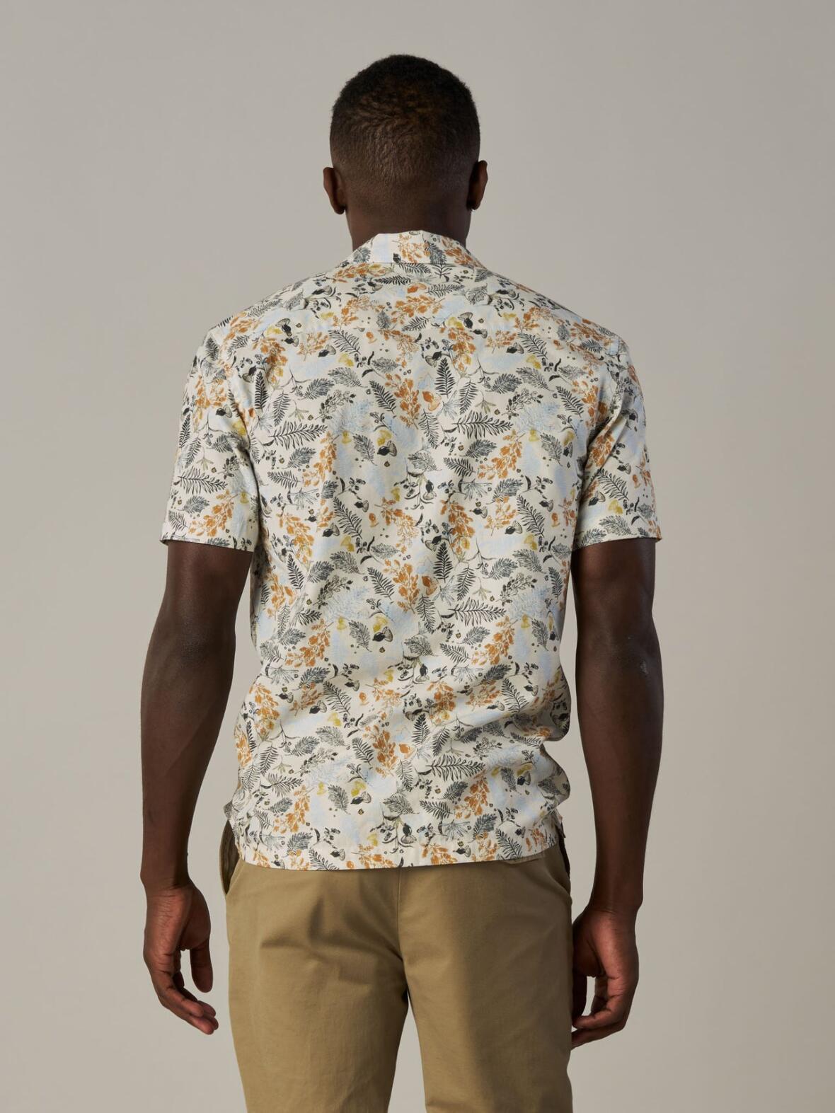 MMGJoel leaf SS shirt flower print