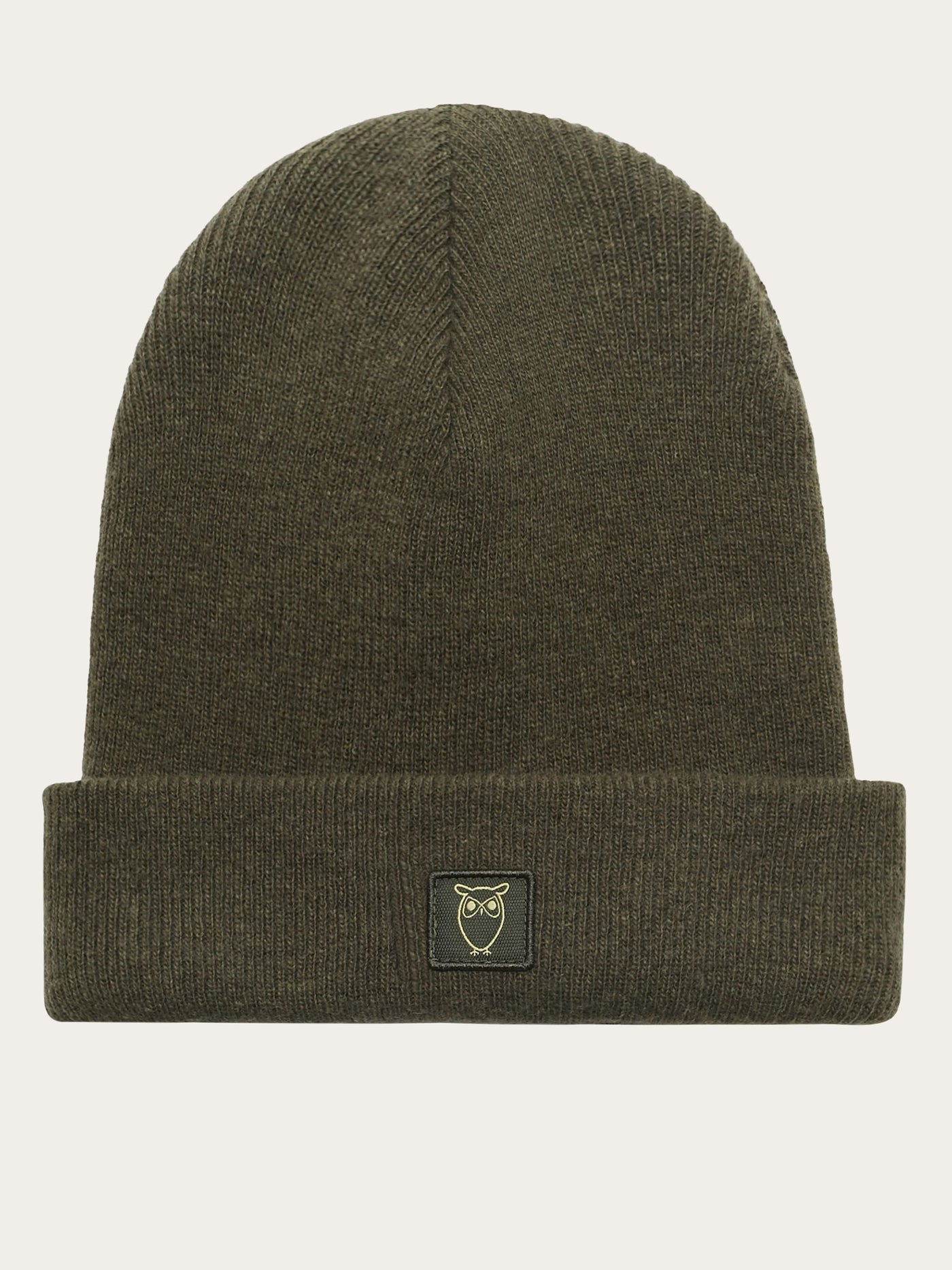 Double layer wool beanie Forrest night