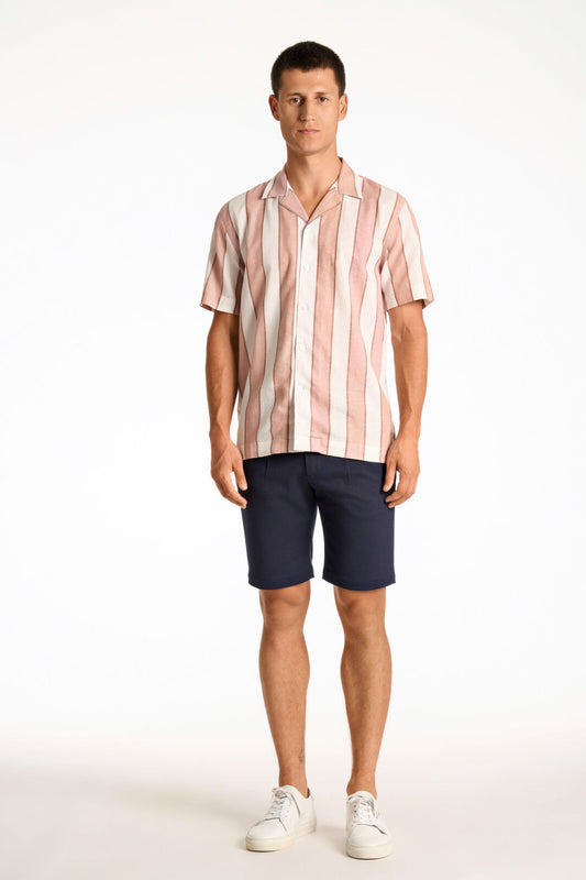 Lindbergh Linneskjorta Dusty rose