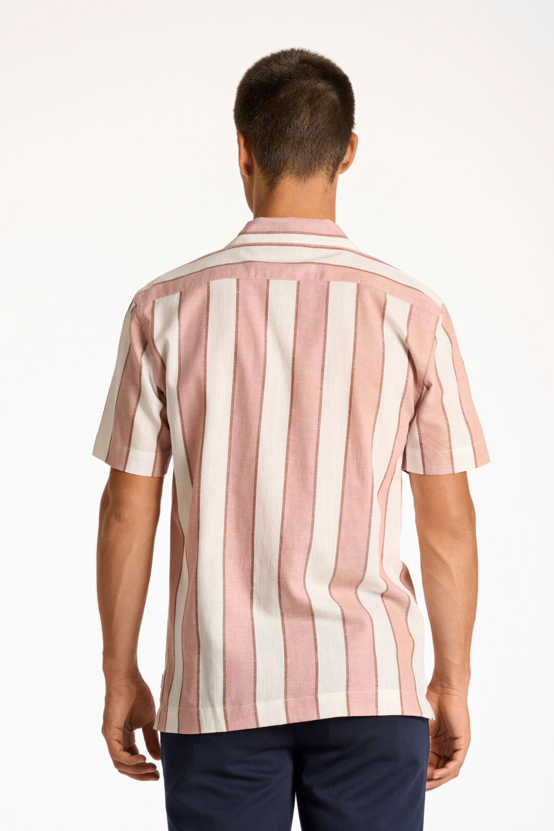 Lindbergh Linneskjorta Dusty rose