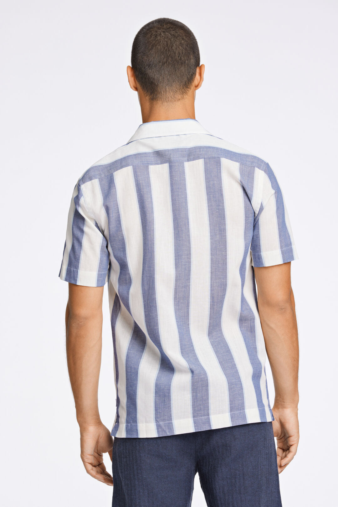 Lindbergh Linneskjorta dk blue