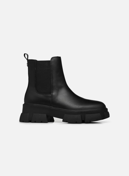 Tunnel boot black leather