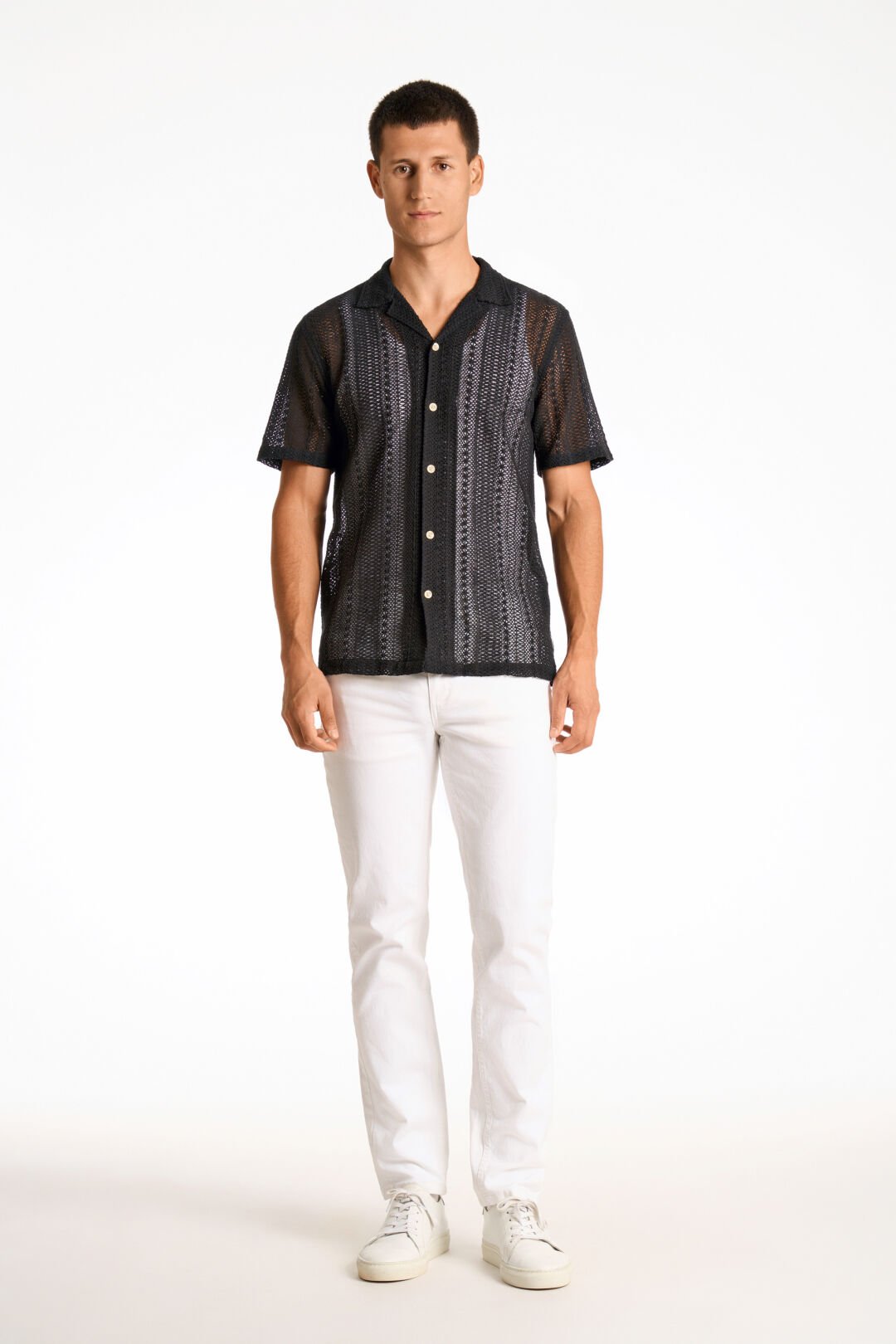 Lindbergh Causal skjorta svart