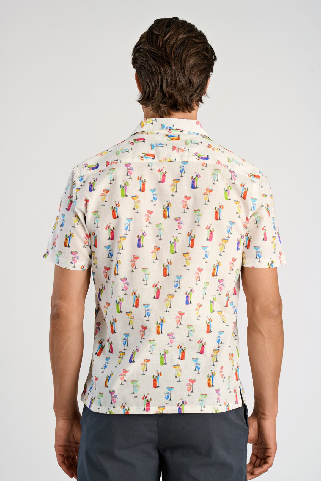 Lindbergh Linneskjorta drink vit