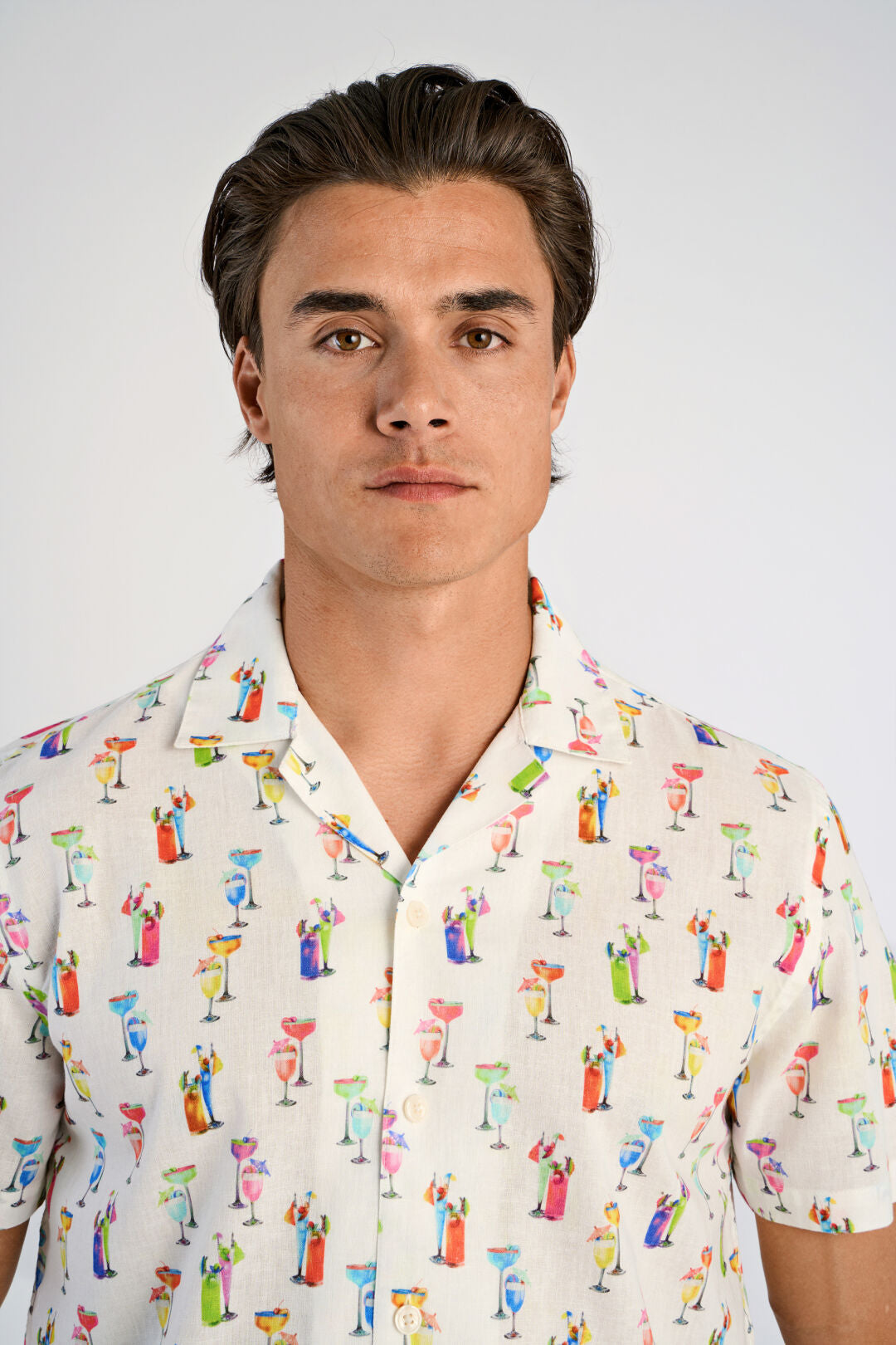 Lindbergh Linneskjorta drink vit