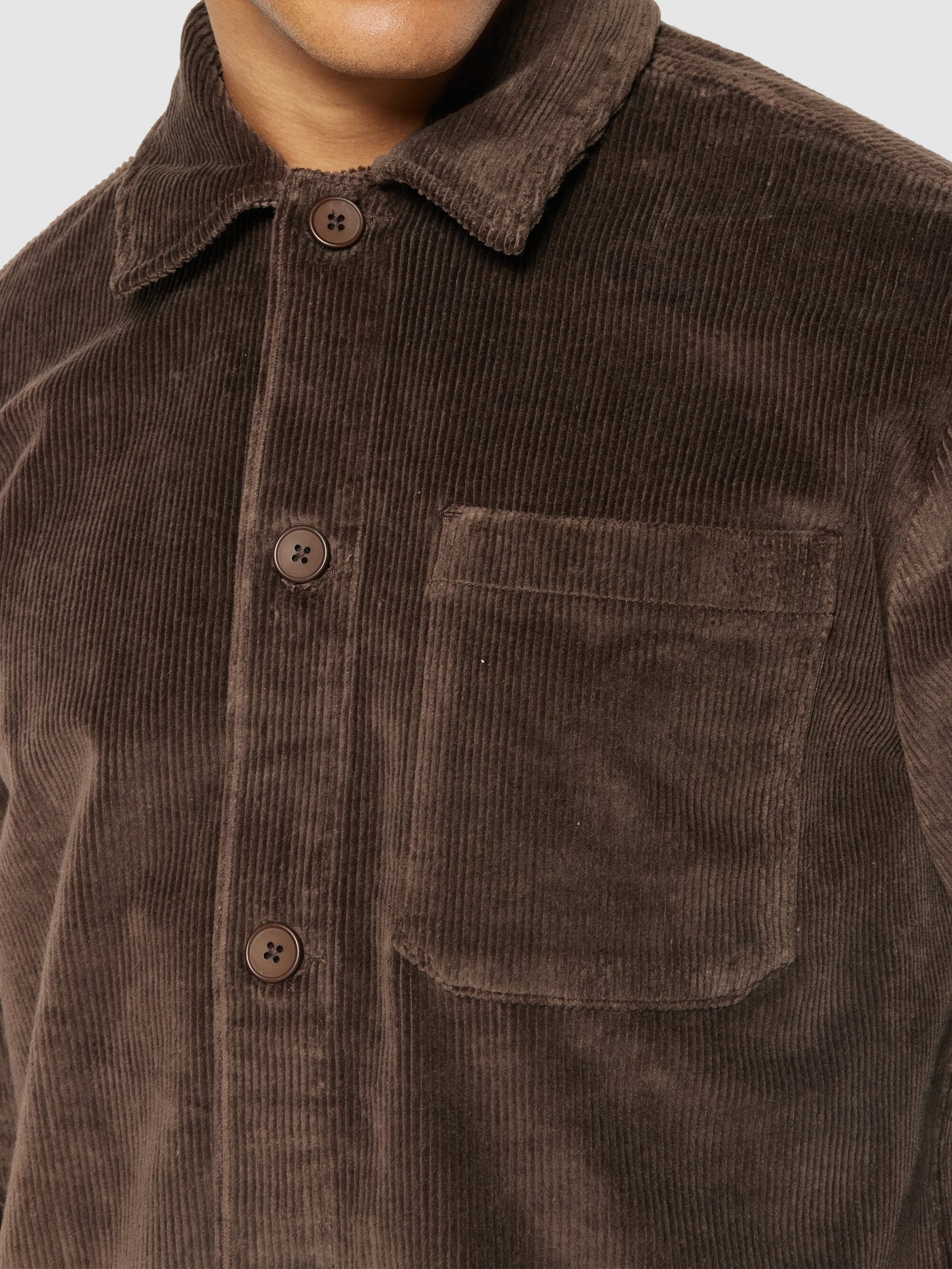 Stretched 8-Wales corduroy overshirt