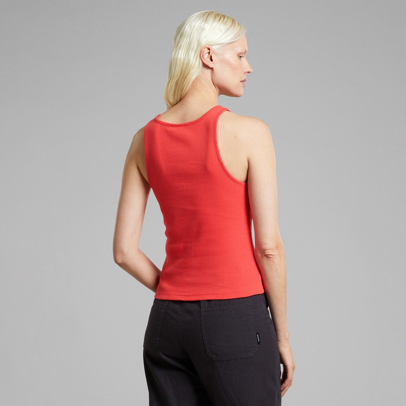 Rib top Valdermarsvik Cayenne red