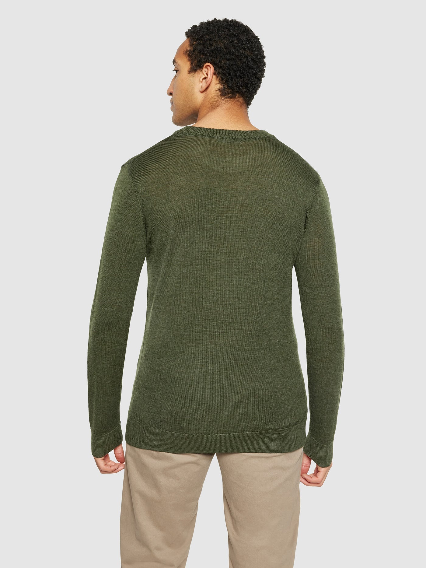 REGULAR MERINO KNIT CREW NECK Forrest Night