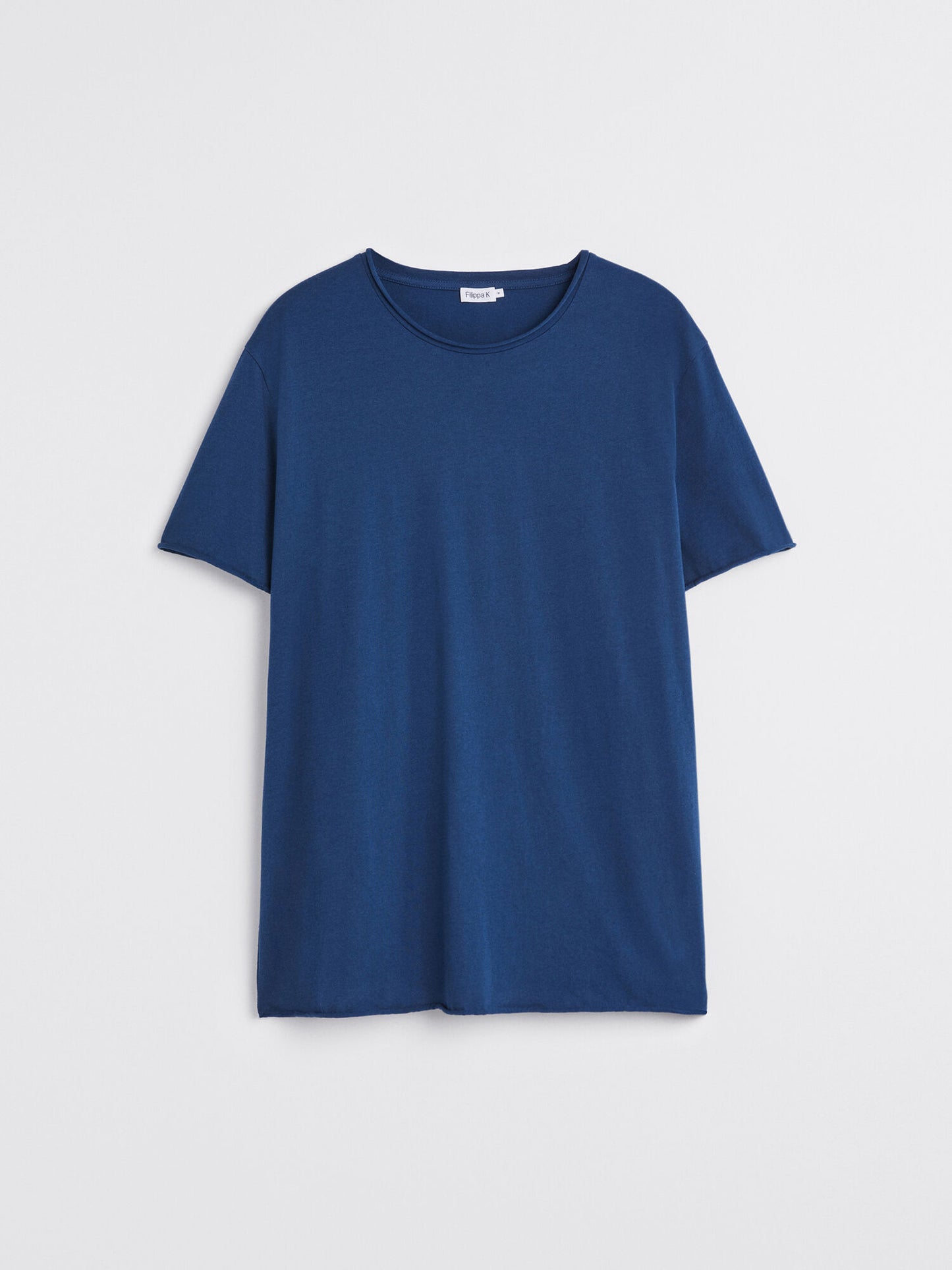 Roll neck Tee royal blue