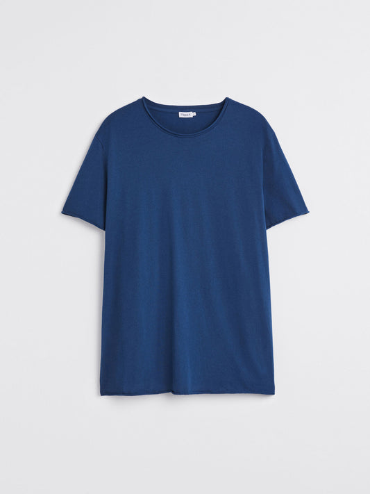 Roll neck Tee royal blue