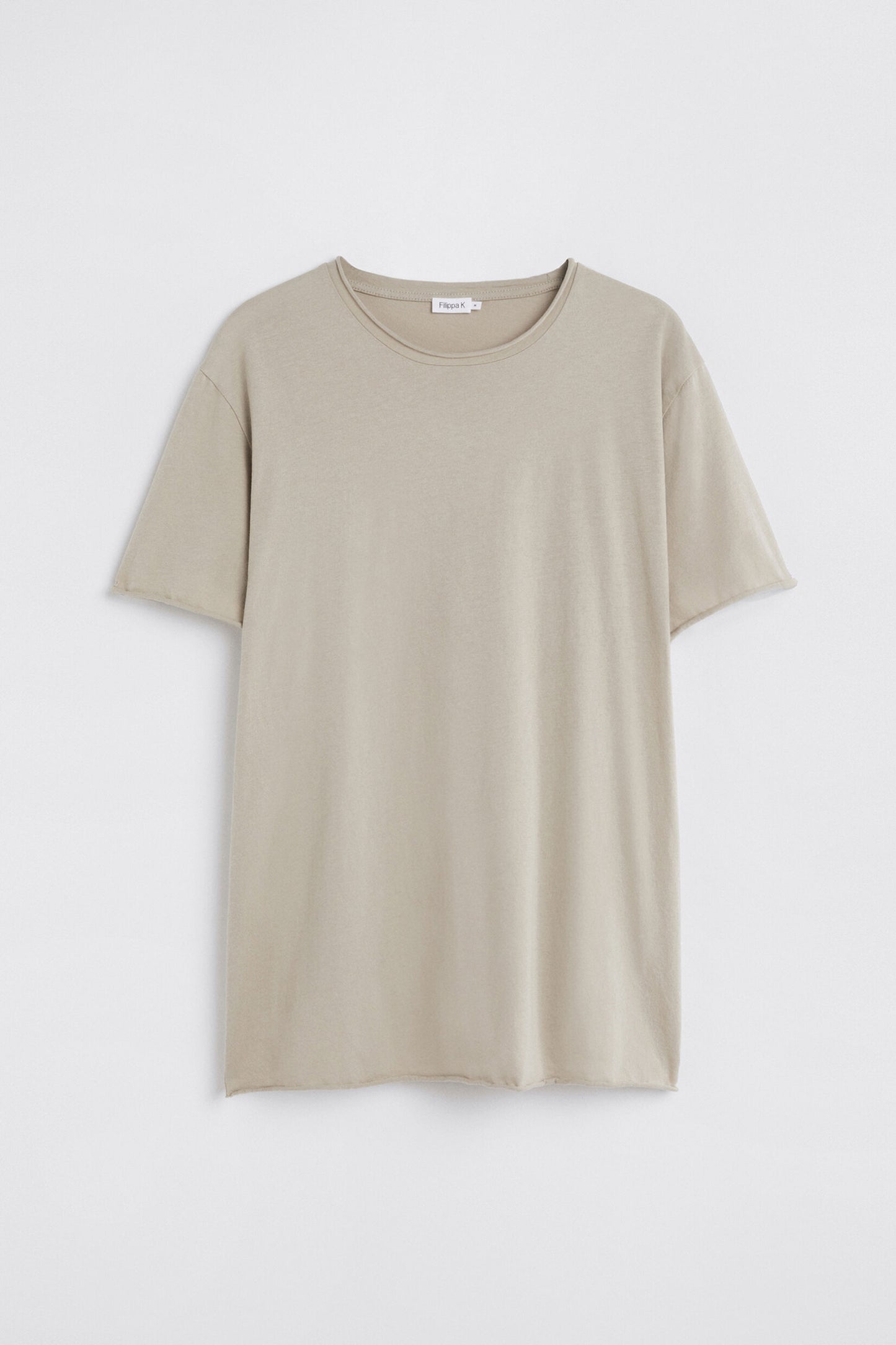 Roll neck Tee Grey beige