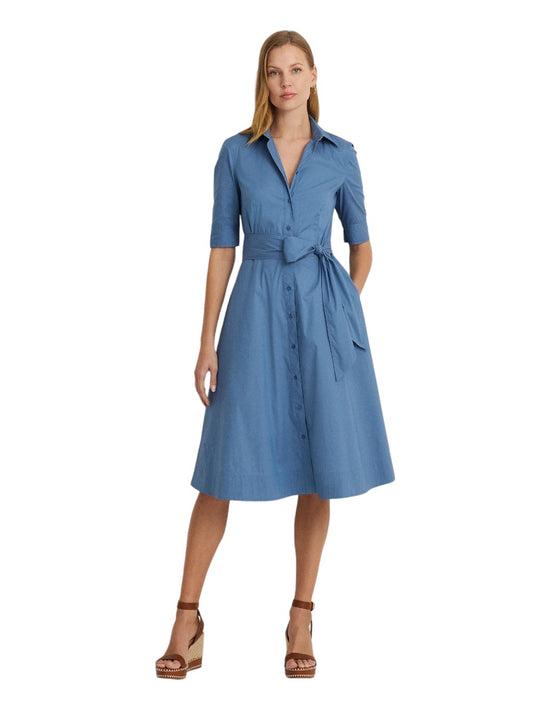 Short sleeve shirt dress