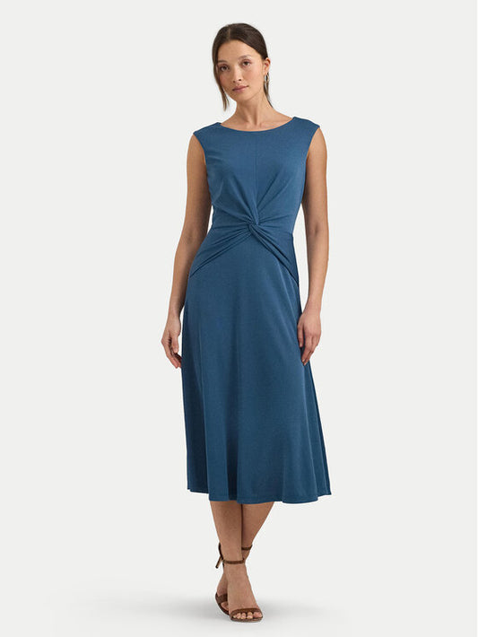 Twist front midi dress