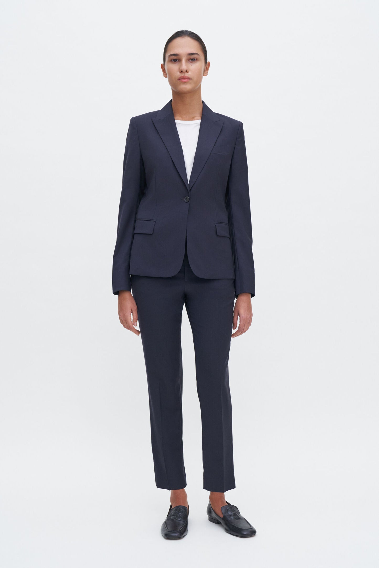 Sasha Cool wool blazer dk navy