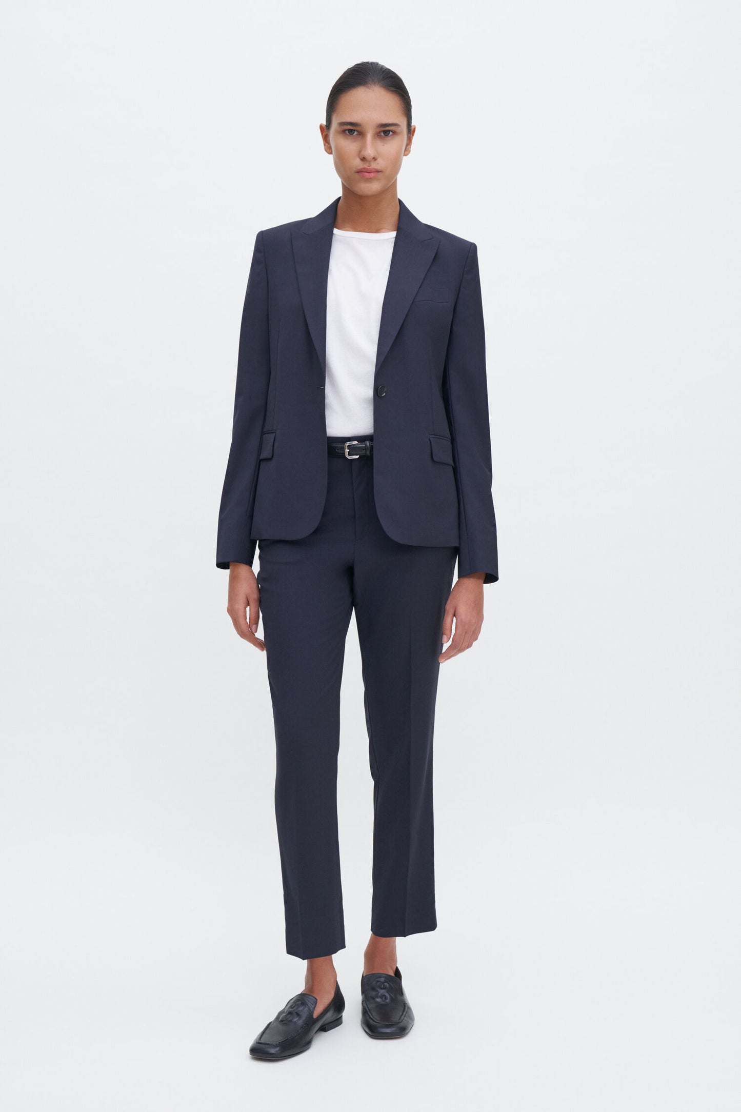 Sasha Cool wool blazer dk navy