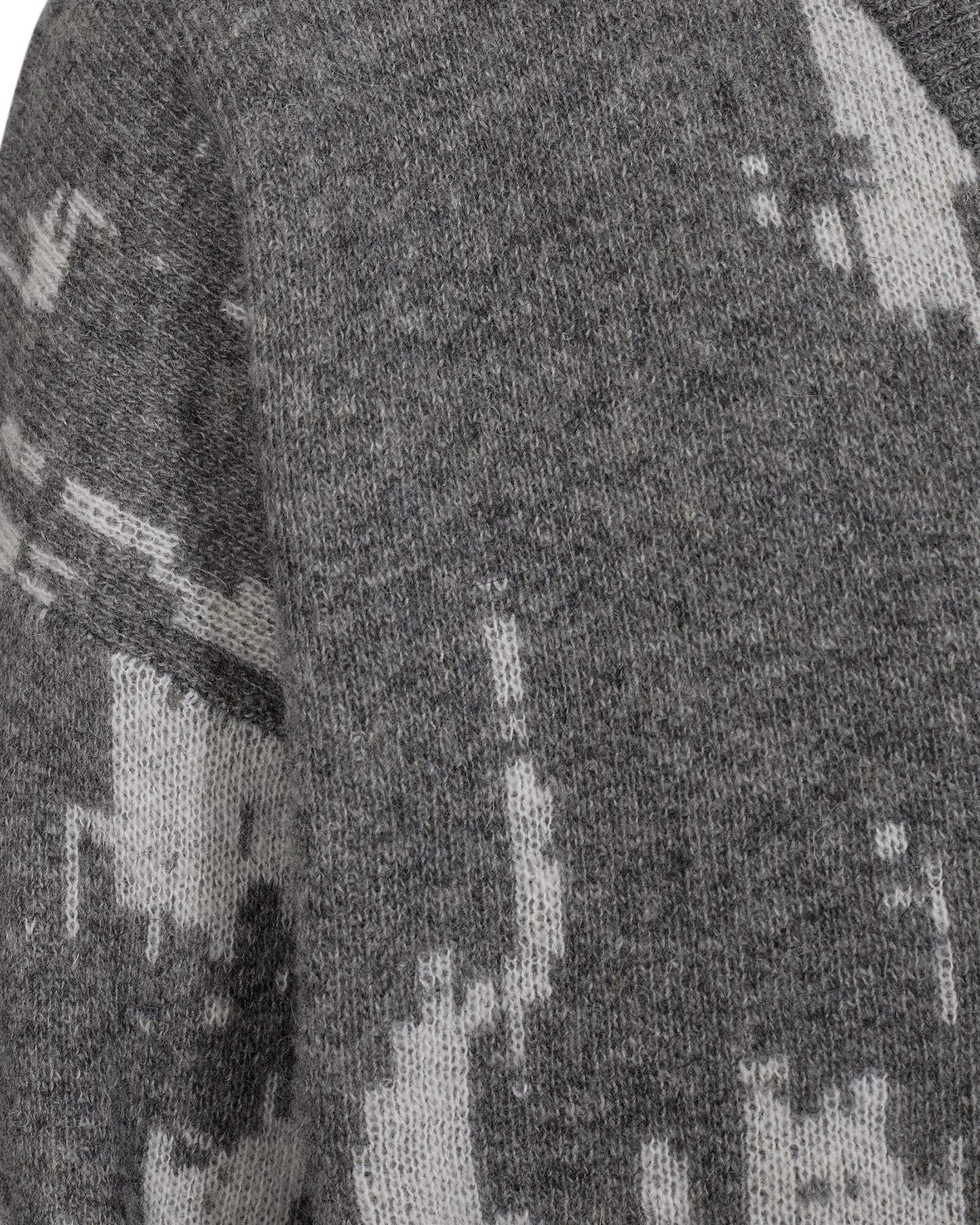 Cardigan "Jack" | Wool | Gray/White