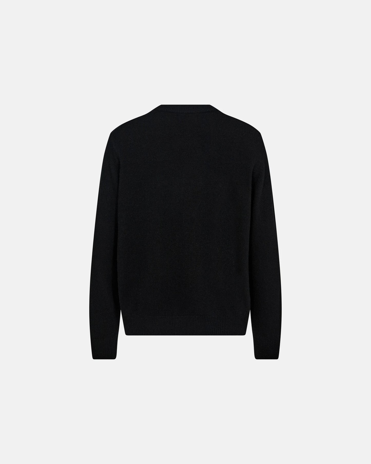 Knit pullover 'Lean' | Wool | Black