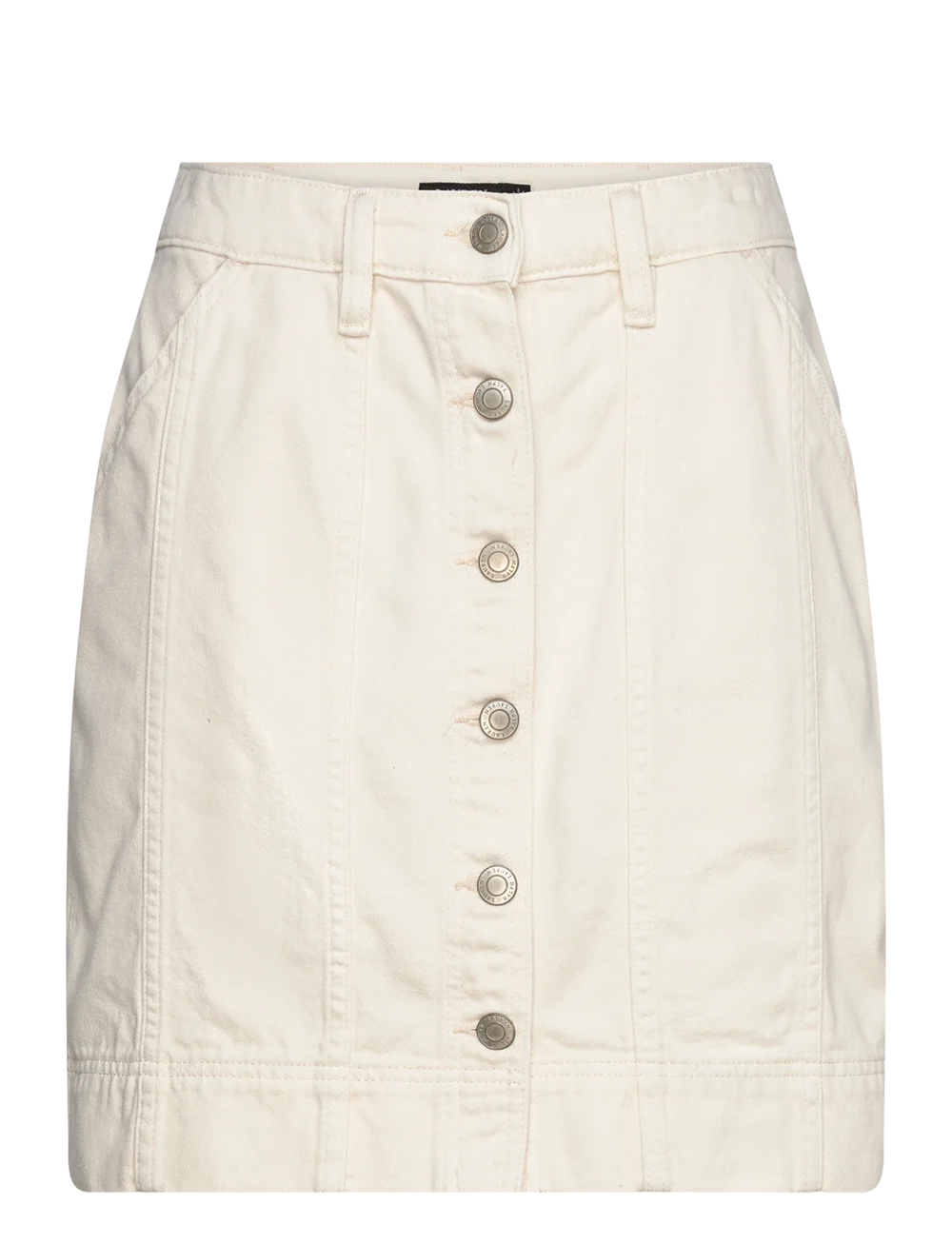 Denim skirt white