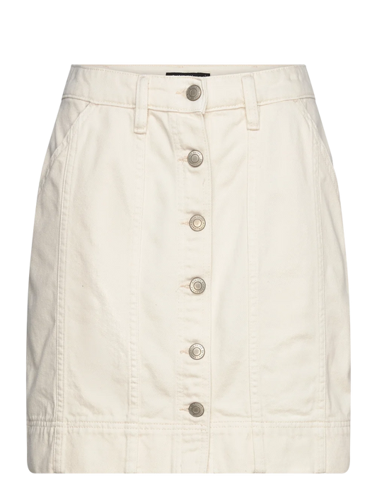 Denim skirt white