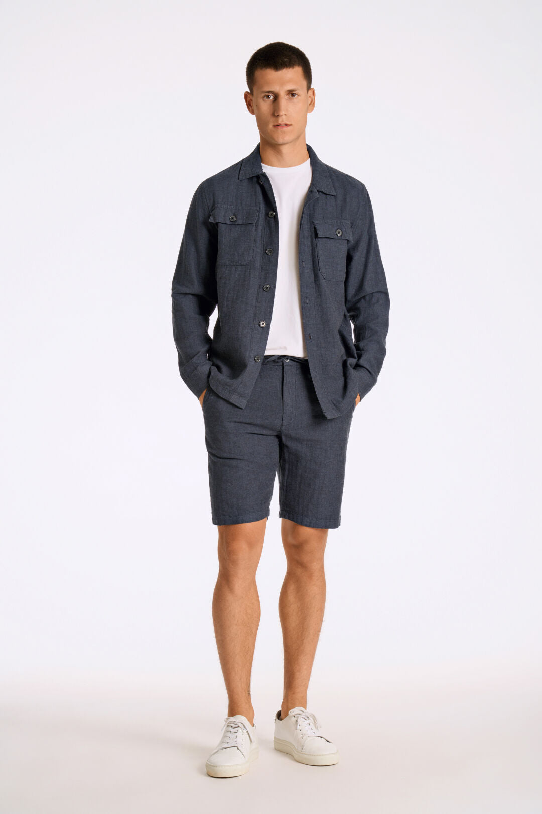 Overshirt i Linen /Cotton