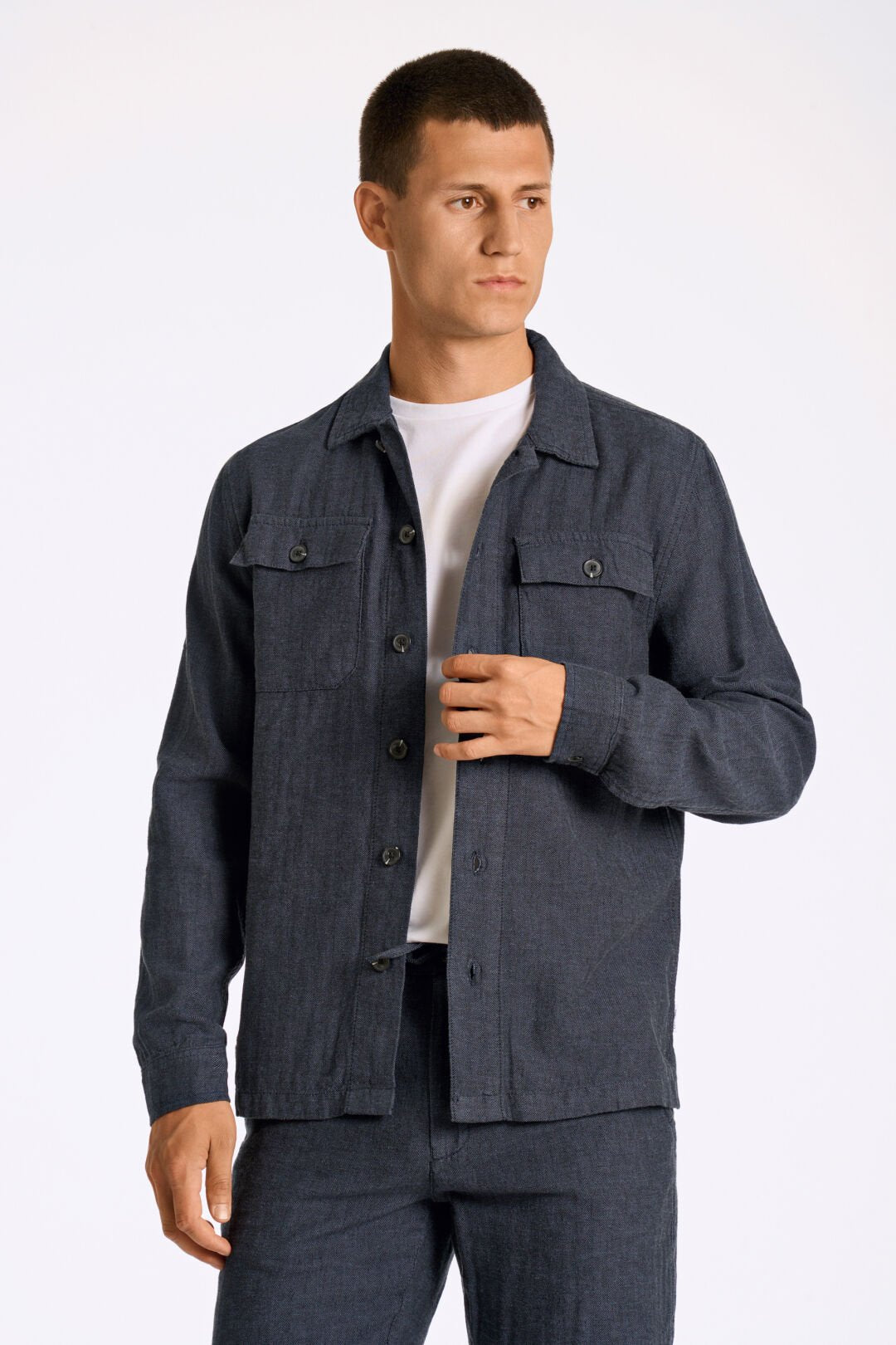 Overshirt i Linen /Cotton