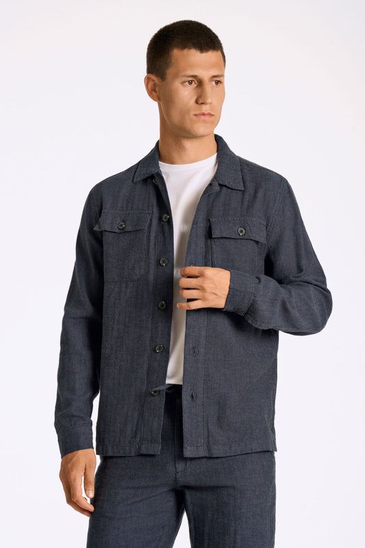 Overshirt i Linen /Cotton