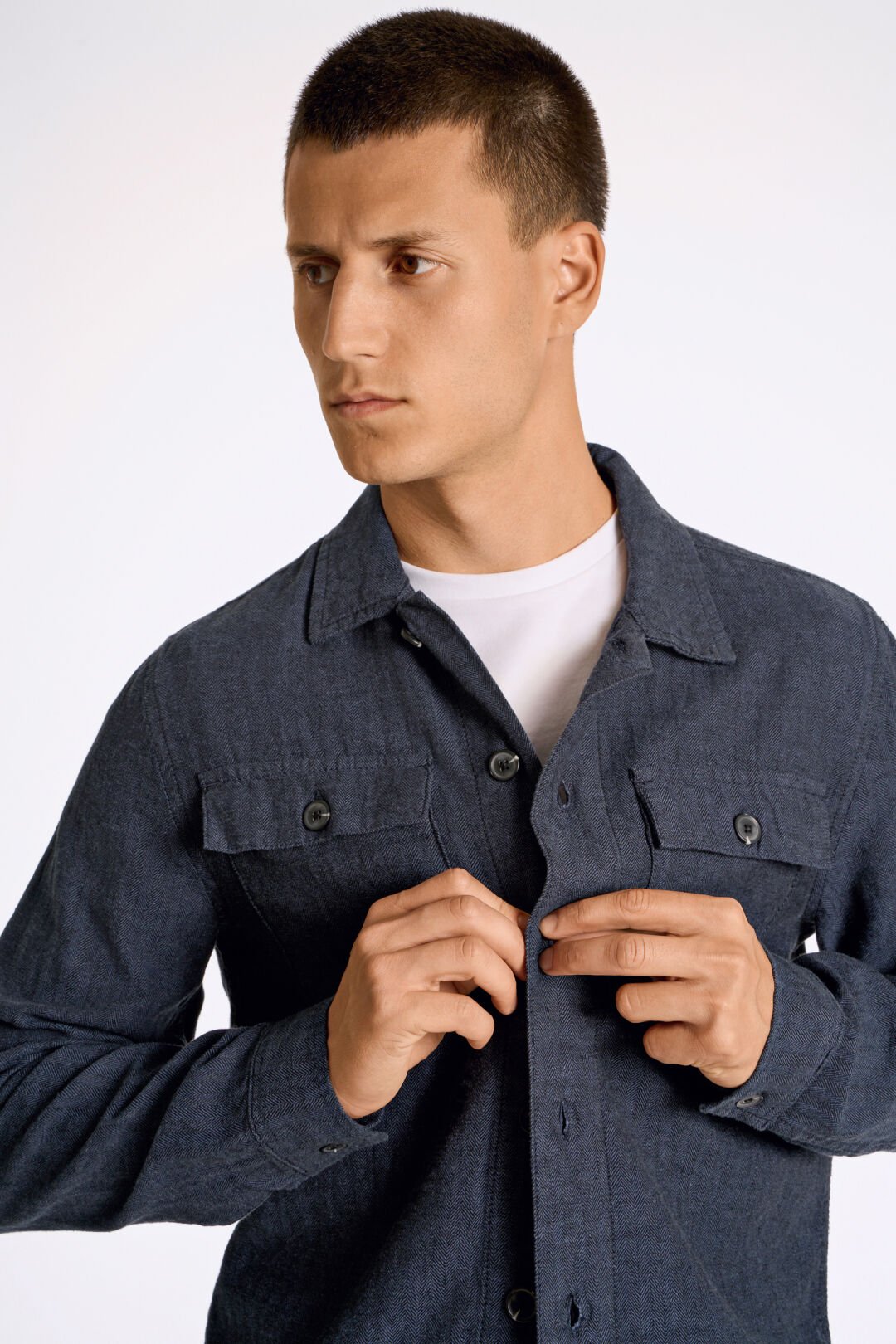 Overshirt i Linen /Cotton