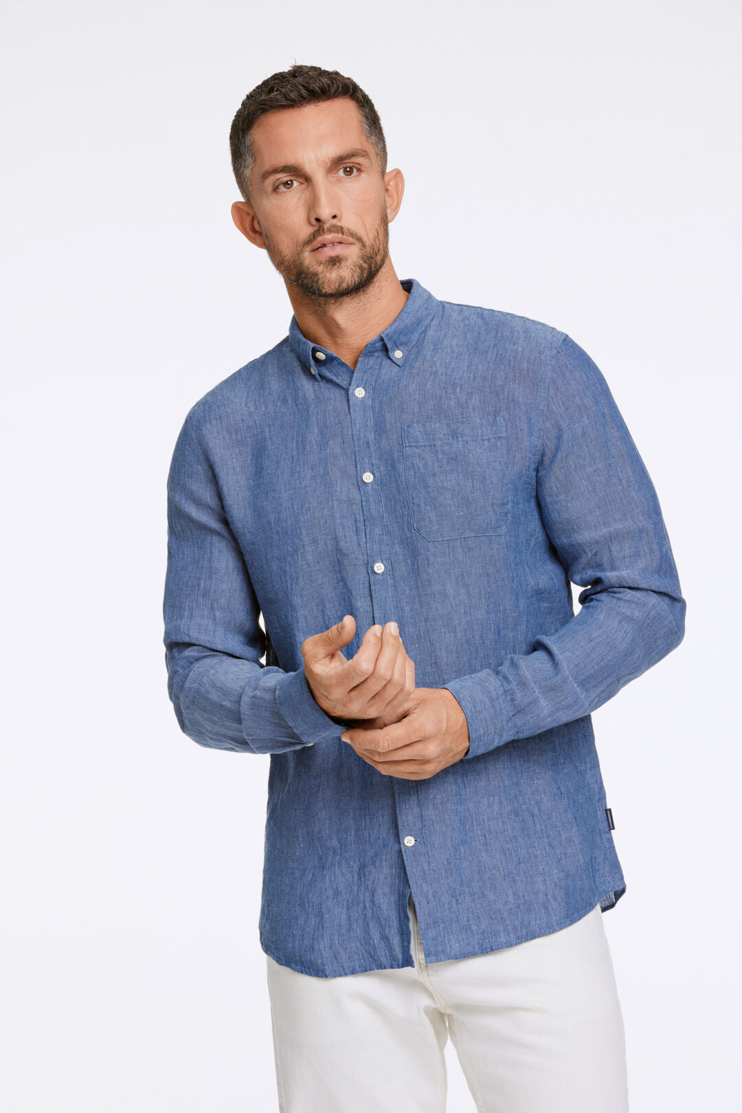 Linneskjorta relaxed fit