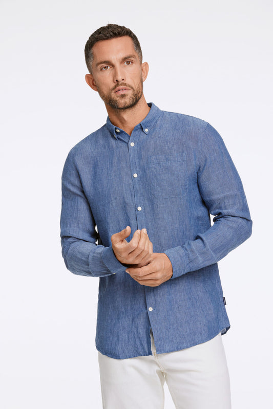Linneskjorta relaxed fit
