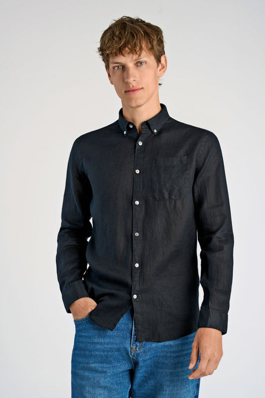 Linneskjorta Svart