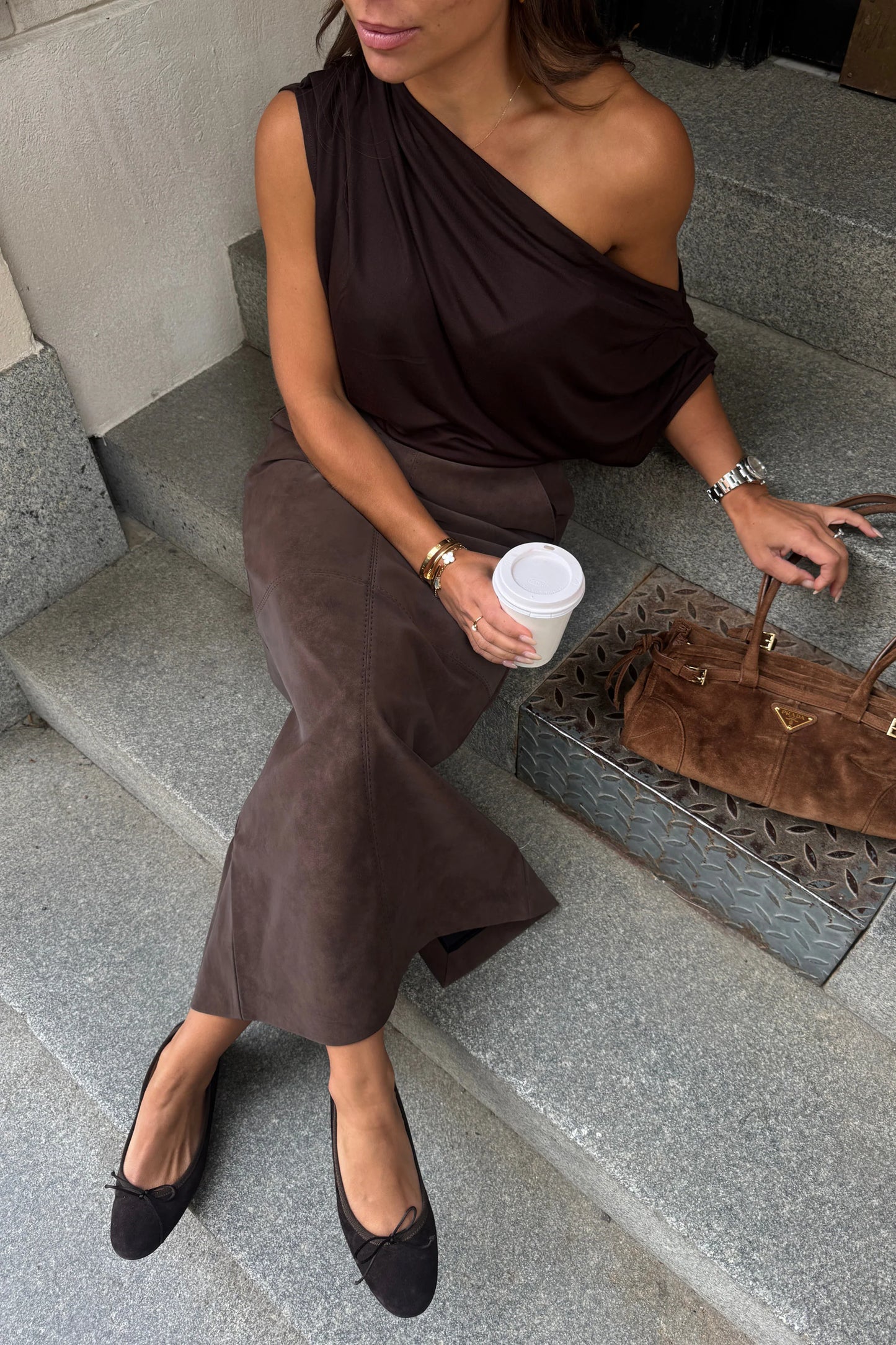 Yara Faux Suede Skirt