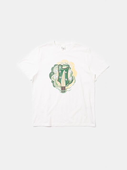 NUDIE JEANS Roy Bas T-Shirt Offwhite