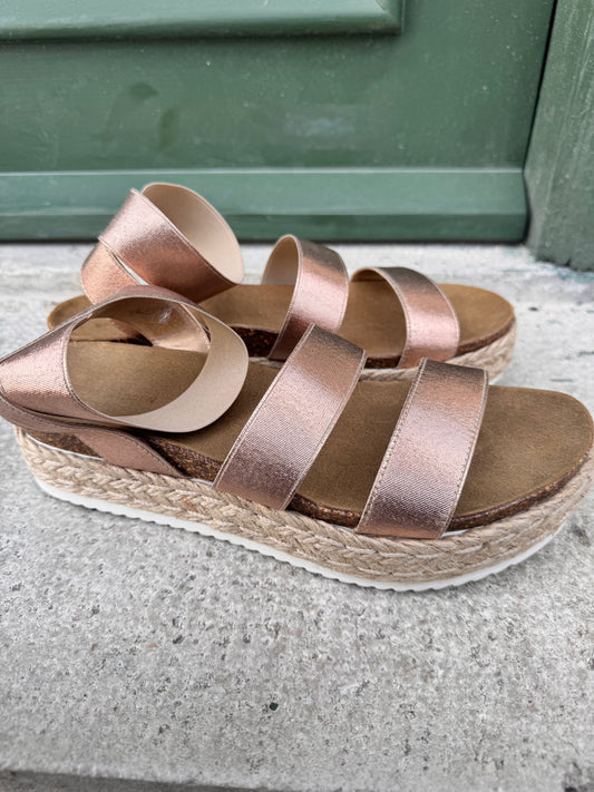 Kommie Rosé gold Sandal