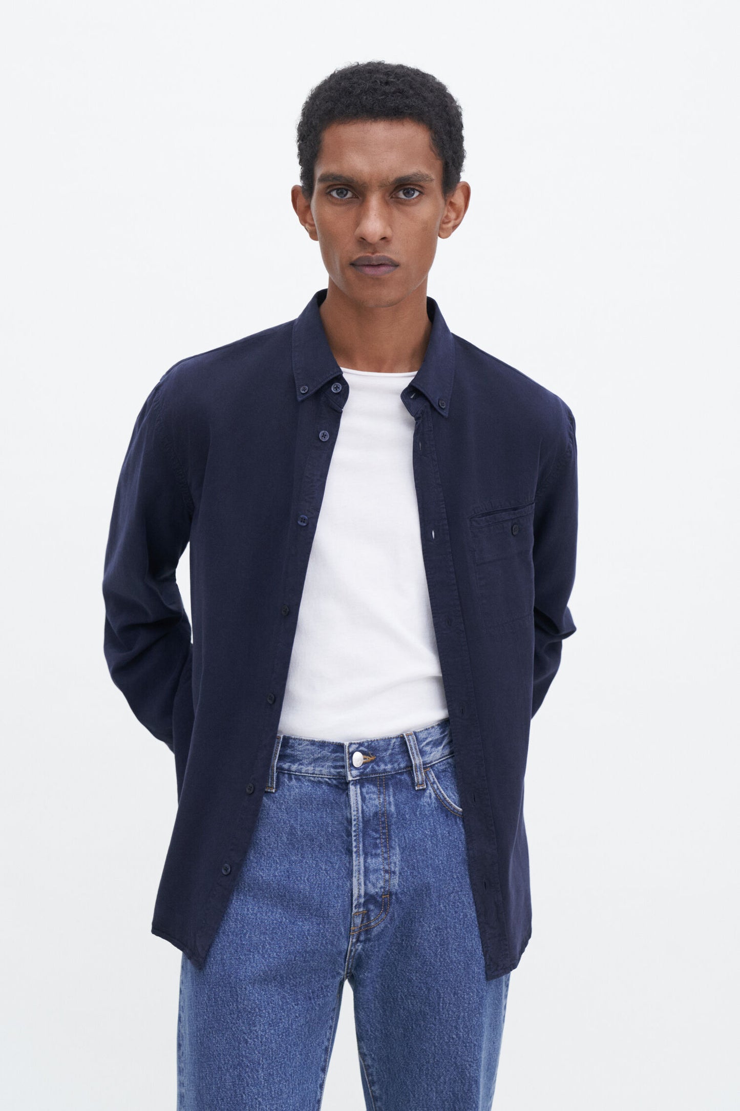 Zachary Tencel Shirt Navy