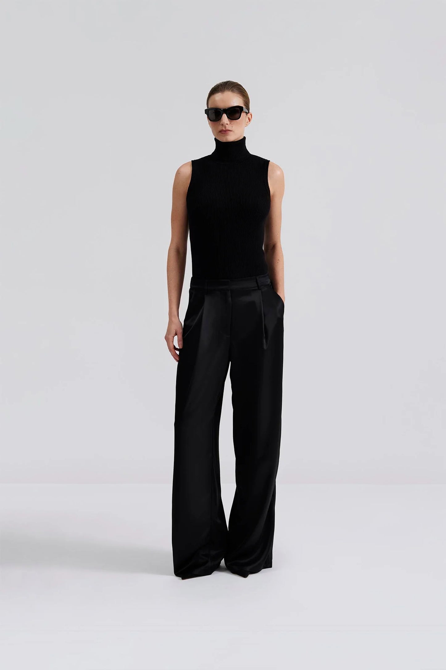 Sarah elastic waist trousers