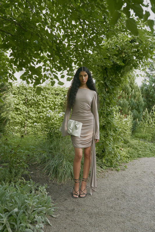 Peony Dress true taupe