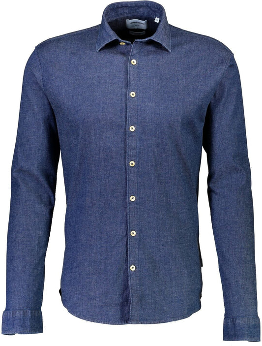 Lindbergh Skjorta relaxed fit dk blue denim look