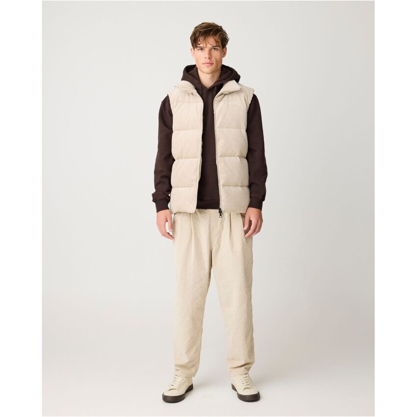 Knowledge cotton - Corduroy puffer vest