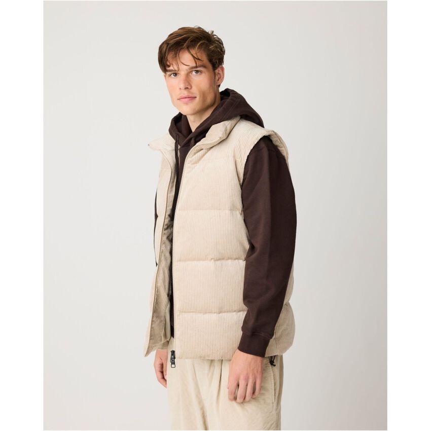 Knowledge cotton - Corduroy puffer vest