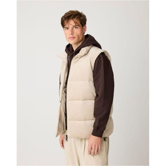 Knowledge cotton - Corduroy puffer vest