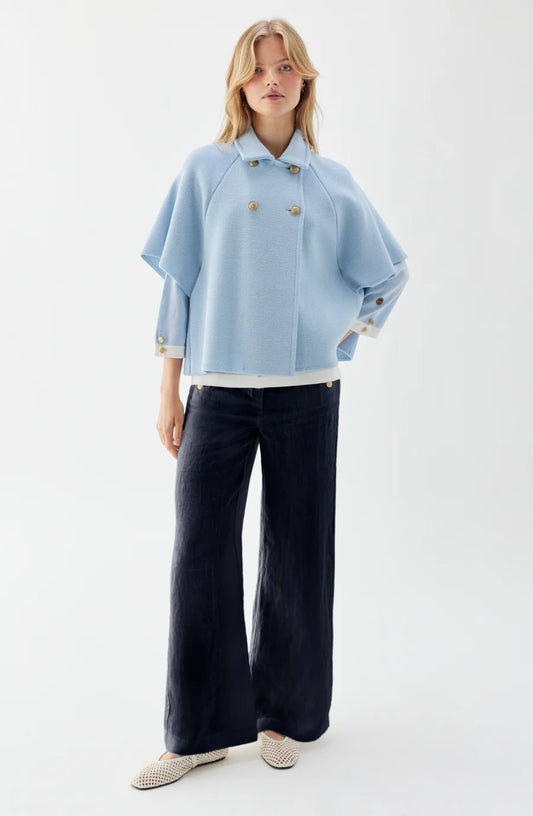 GERTRUDE CAPE ICE BLUE