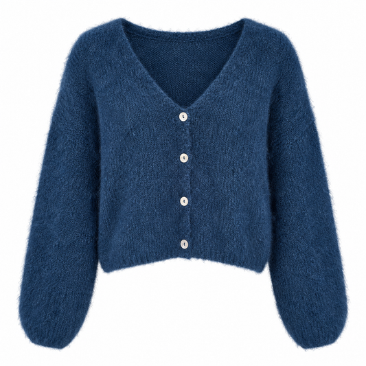 American dreams - Cornelia cropped cardigan -navy blue