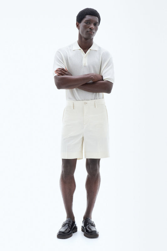 Linen Shorts Bone White